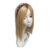 Bentita Catifea Bijuterie Lateral Pietre Visinie